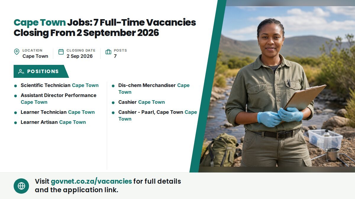 Scientific Technician Production at Department of Forestry, Fisheries and the Environment