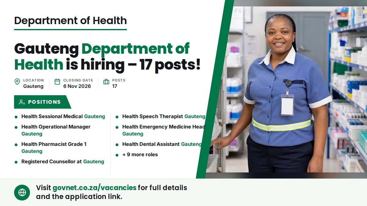 Store Assistant at Gauteng Department of Health