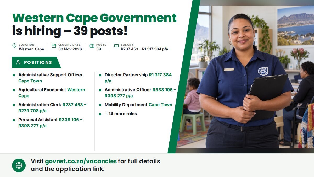Social Auxiliary Worker at Western Cape Government